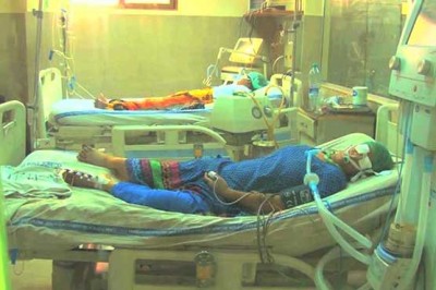 hospitalized with swine flu victims