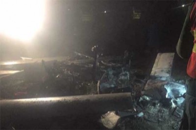 US plane crashes in Chiniot