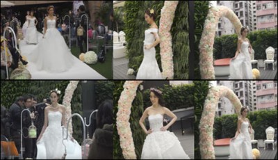 Colorful Bridal Fair held in Hong Kong