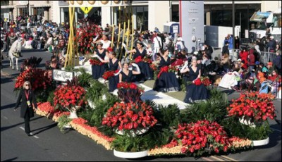 The annual Rose Parade in California