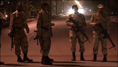 Rangers and police raids in Karachi's Landhi