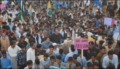 Kashmir rally in Muzaffarabad