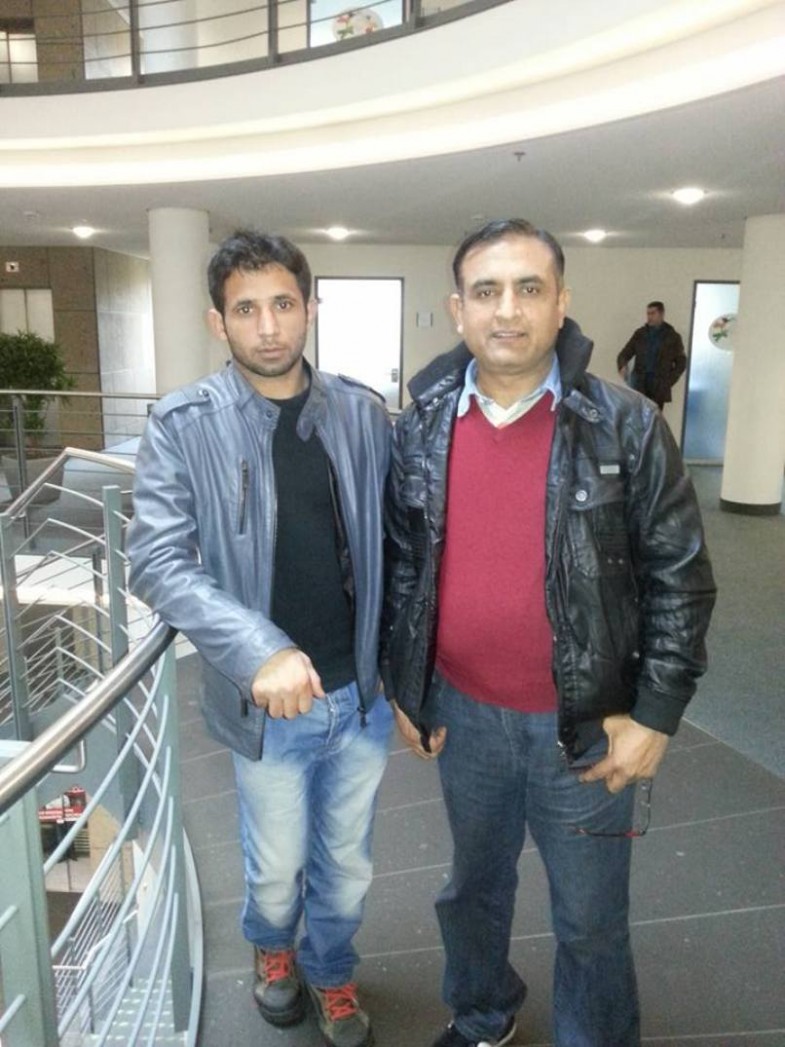 Raja Mujahaid Jarraal with Friend