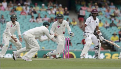 Sydney, West Indies scored 207 for 6 wickets