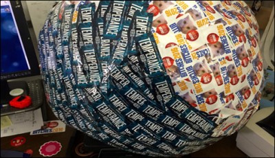 e world's biggest ball Sticker