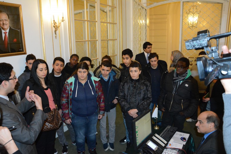 فرانسیسی طلباء و طالبات کا سفارتخانہ پاکستان پیرس کا مطالعاتی دورہ (40)