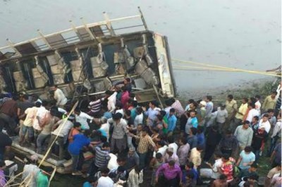 37 killed as bus falls
