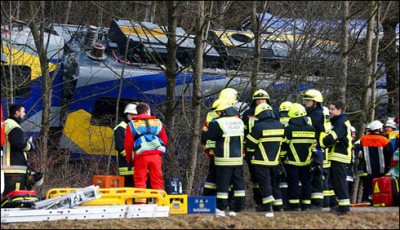 Train crash in Germany 