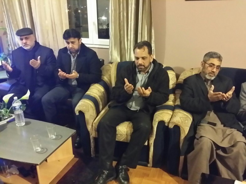 حاجی محمد اسلم چوہدری نے بابر مغل کی ہمشیرہ کی وفات پر ان کی رہائش گاہ پر فاتحہ خوانی