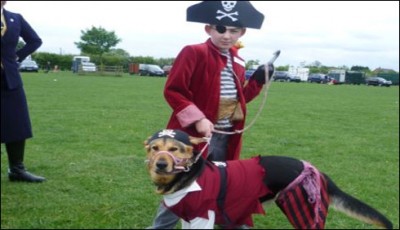 Spain, attended by dog