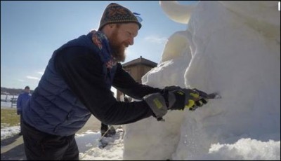 US Snow sculpture