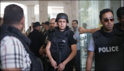 Security forces in Tunisia