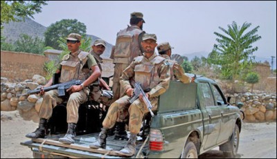 Security forces in Zhob