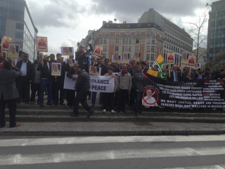Kashmir Council EU Protest Agaist Narendra Modi