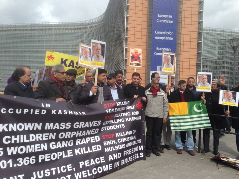 Kashmir Council EU Protest Agaist Narendra Modi