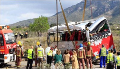 Spain bus accident