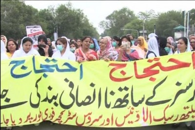 Nurses protest