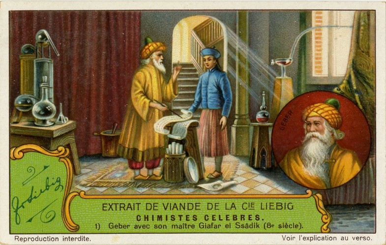Geber, Chimistes Celebres, Liebig’s Extract of Meat Company Trading Card