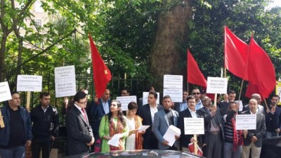 JKNAP UK london Protest