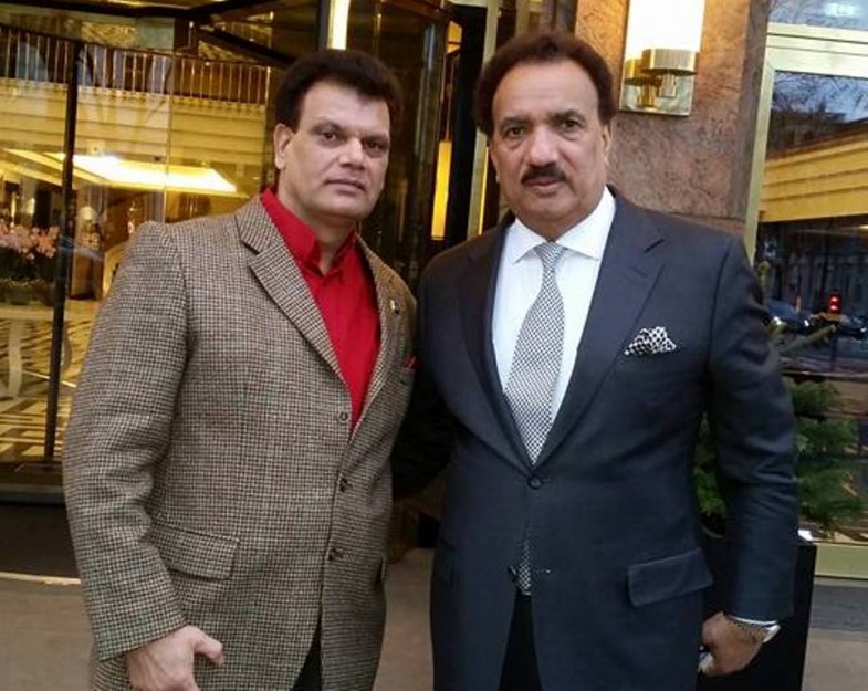 Akram Bajwa and Rehman Malik