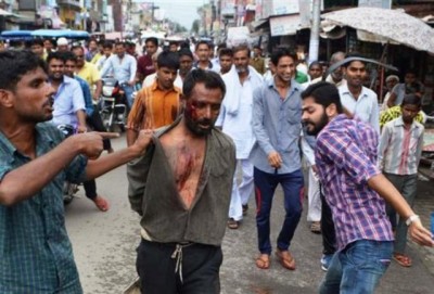 Muslim man Badly Beaten