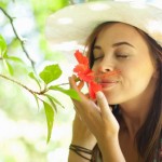Smelling Flower