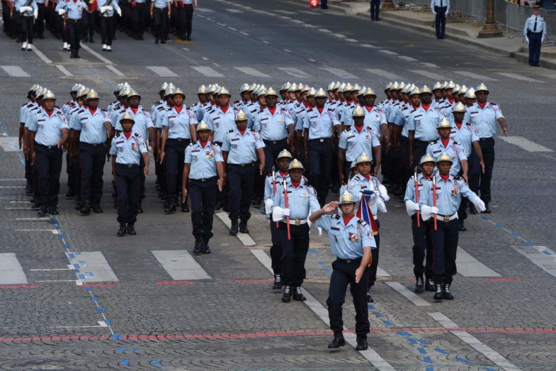 Au total, 3 200 soldats ont défilé sur les Champs-Elysées