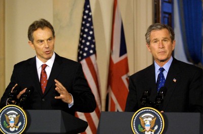 Blair and George Bush