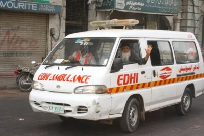 Edhi in Ambulance