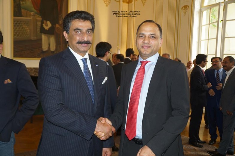 Last Meeting with H.E. Ambassadeur du Pakistan Ghalib Iqba With Raja Mazhar Zimawaria