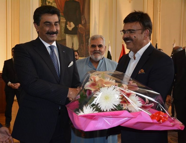 Last Meeting with H.E. Ambassadeur du Pakistan Ghalib Iqba Khan Yousaf General Secretary PMLN France