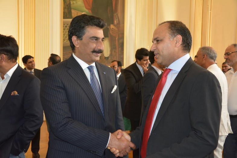 Last Meeting with H.E. Ambassadeur du Pakistan Ghalib Iqba With Raja Mazhar Zimawaria