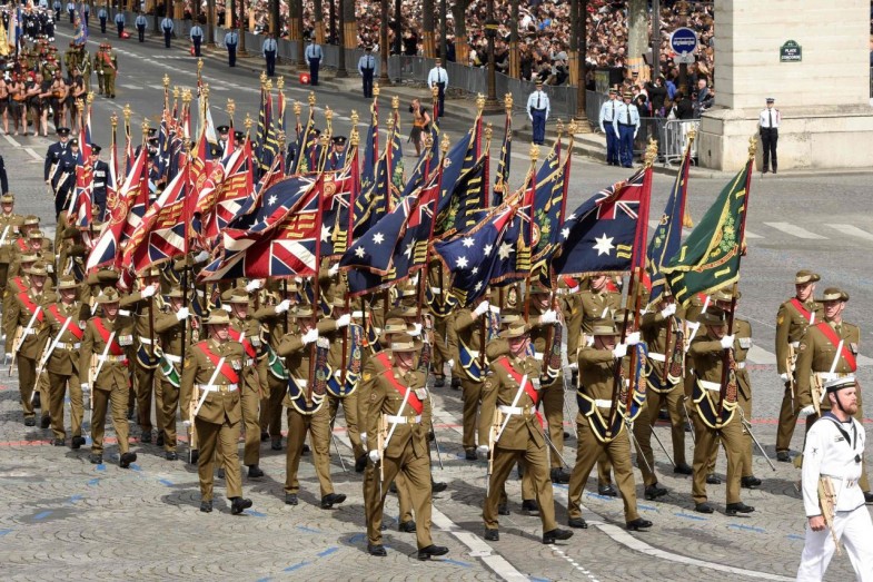 Les soldats australiens et néo-zélandais étaient à l’honneur cette année