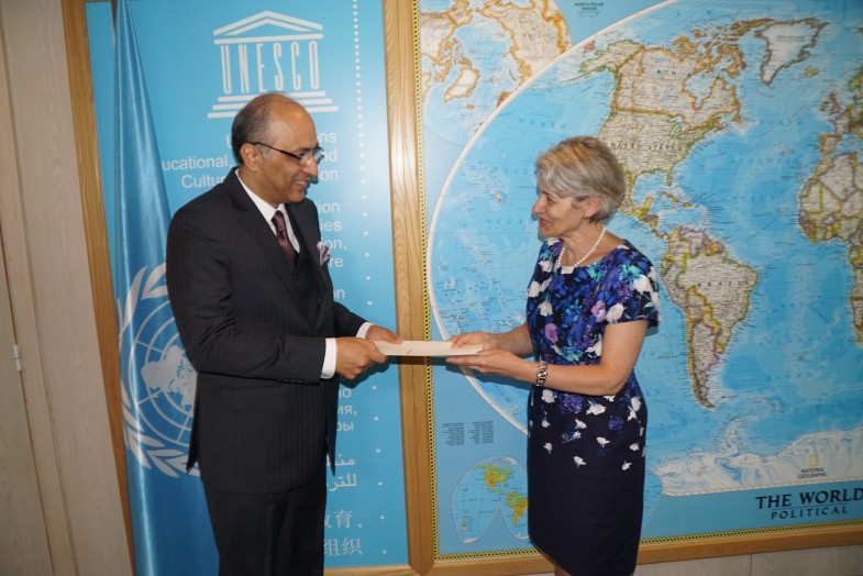 Abassador with DG UNESCO