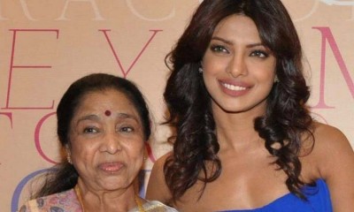 Asha Bhoslay with Paryanka Chopra