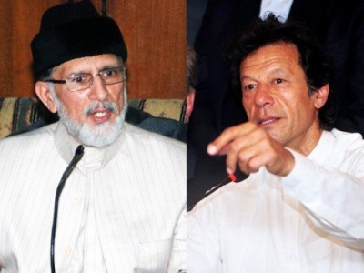 Imran Khan and Tahir ul Qadri