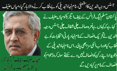 Mian Hanif,Chief Executive, PML N, France