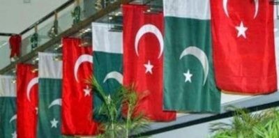 Pakistan and Turkey Flags