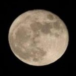 Fourteenth of the moon eclipse over matter