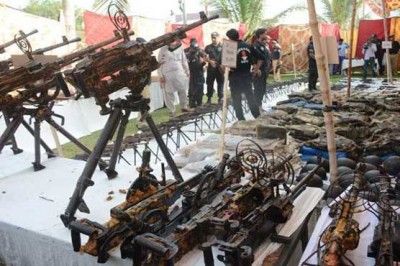 Karachi: arms was seized in the largest number in the history of the Army