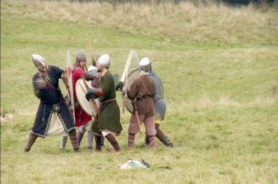 Stock illustration demonstrating the historic Battle of Hastings