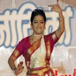 Buses on the Indian classical dancer performing