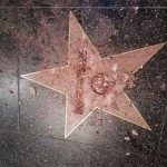 Donald Trump Walk of Fame star in Los Angeles has been broken