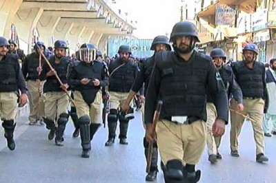 Rawalpindi police committee and PTA collision workers Square