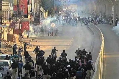 Entitled the Red Mansion, stones, rounding and shelling, arrest 74 workers