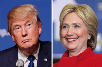 US presidential election, Trump was one point lead over Hillary