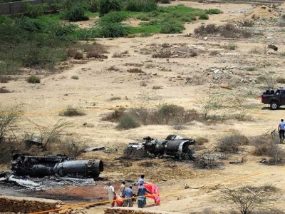 Pakistan Air Force plane crashes in Karachi