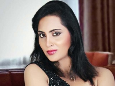 Indian model Arshi Khan, accused of running a pornography business
