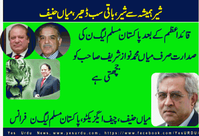 Mian Hanif, Chief Executive, PML N, France-_20-10-2016