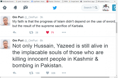 om-puri-saying on Qurbani e  Imam Hussain A.S